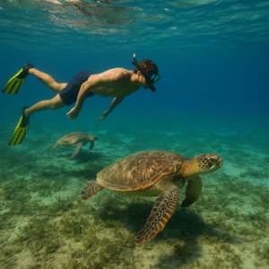 Nager avec les tortues au Sri Lanka