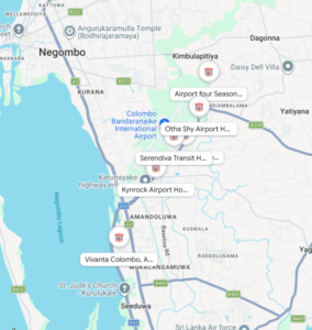hotelaeroport Sri Lanka Les aéroports prochent de l'aéroport