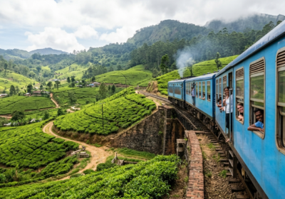 Découvrez le voyage en train Kandy-Ella au Sri Lanka : un itinéraire panoramique spectaculaire à travers les plantations de thé, les viaducs centenaires et les montagnes embrumées.